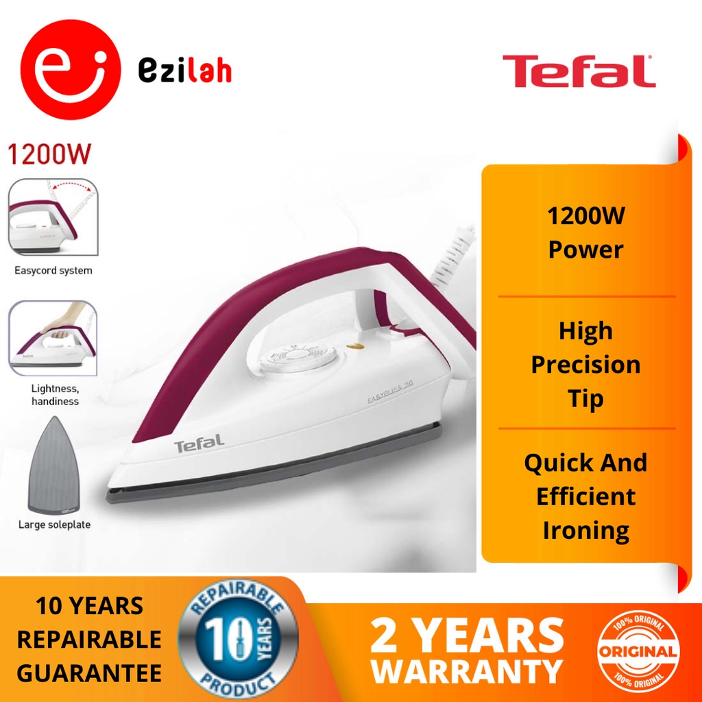 Tefal Easygliss Dry Iron W Fs Shopee Malaysia