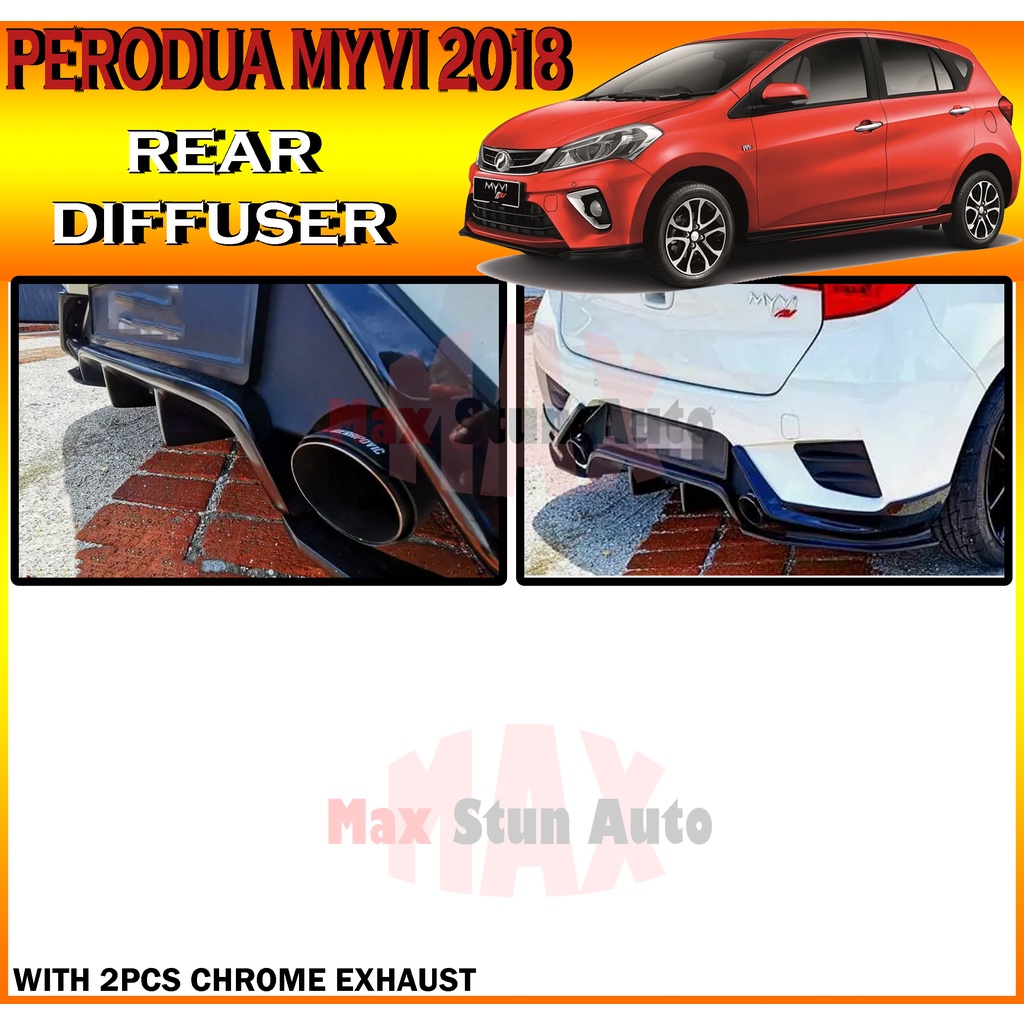 Perodua Myvi Rear Diffuser V V V Center Rear Skirt