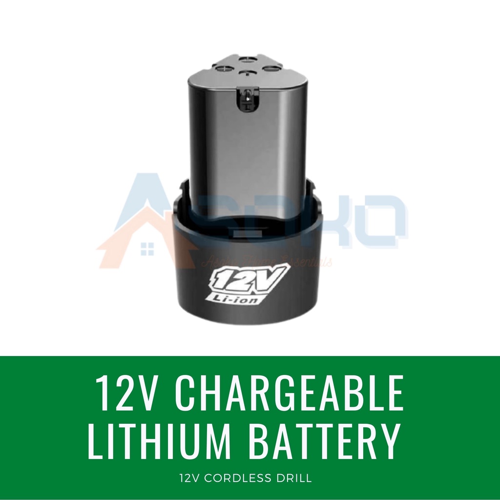 MIYAKI 12V Li Ion Rechargable Lithium Battery For Cordless Drill