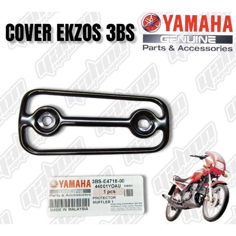 Yamaha RXZ Original Protector Muffler 1 Kaver Exhaust Ekzos Cover 3BS