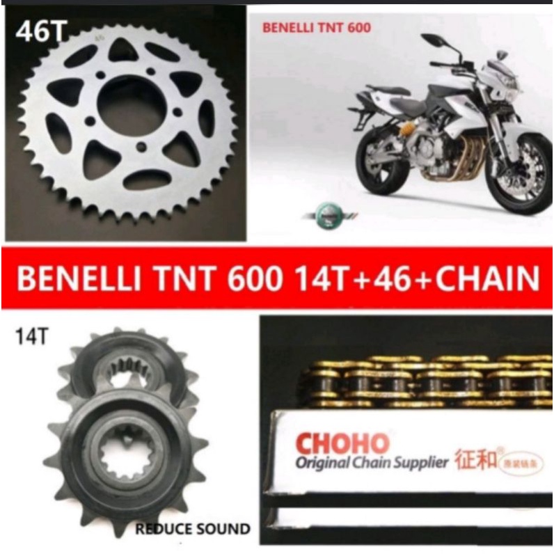 BENELLI Leoncino 500 TRK 502 TNT600 300 Sprocket Chain Shopee Malaysia