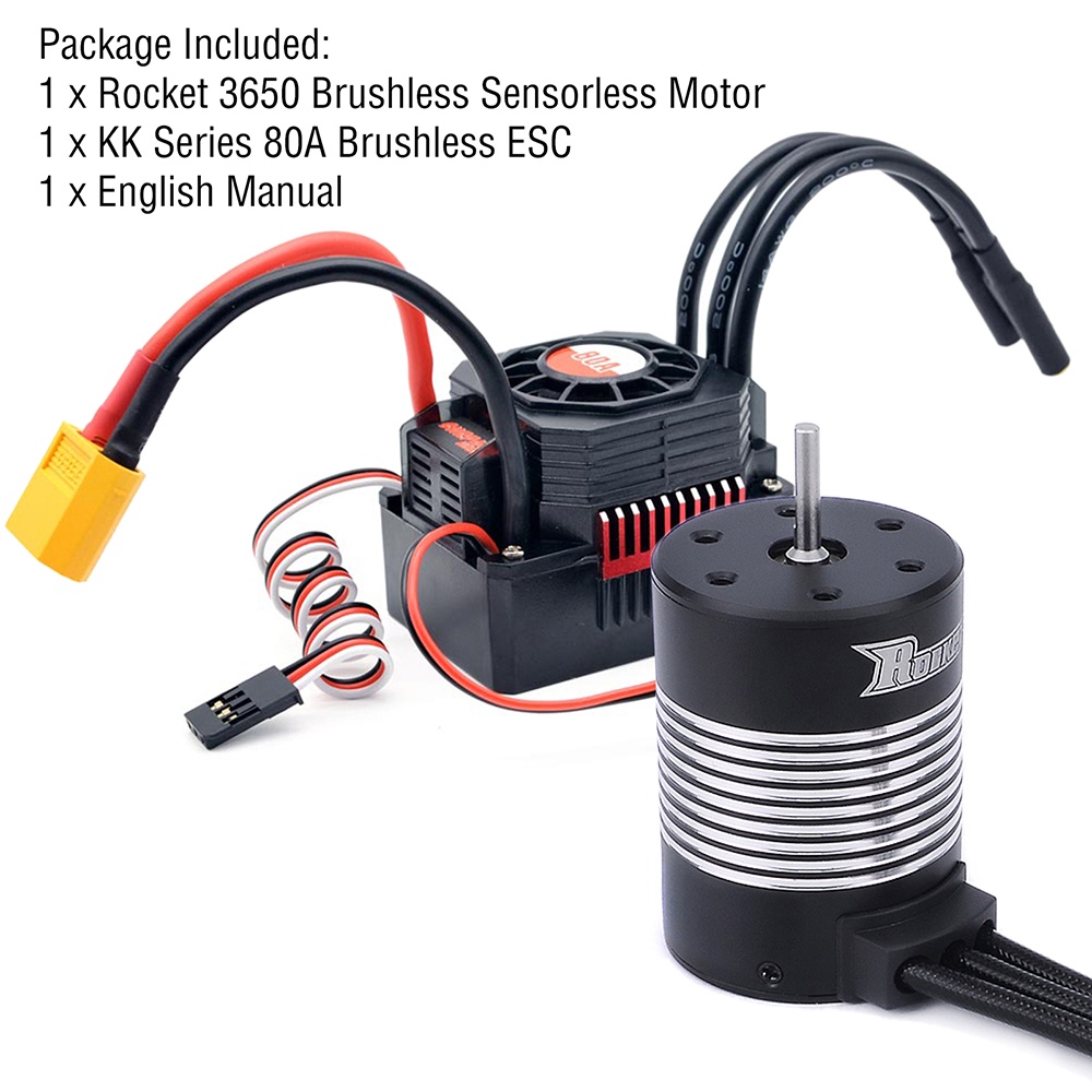 Waterproof Brushless Motor Rc Power Combo Rocket Sensorless Motor