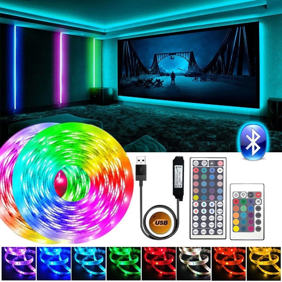 GBKOF Bluetooth USB Led Strip 5M 10M 15M 20M RGB 5050 Lamp Neon Light