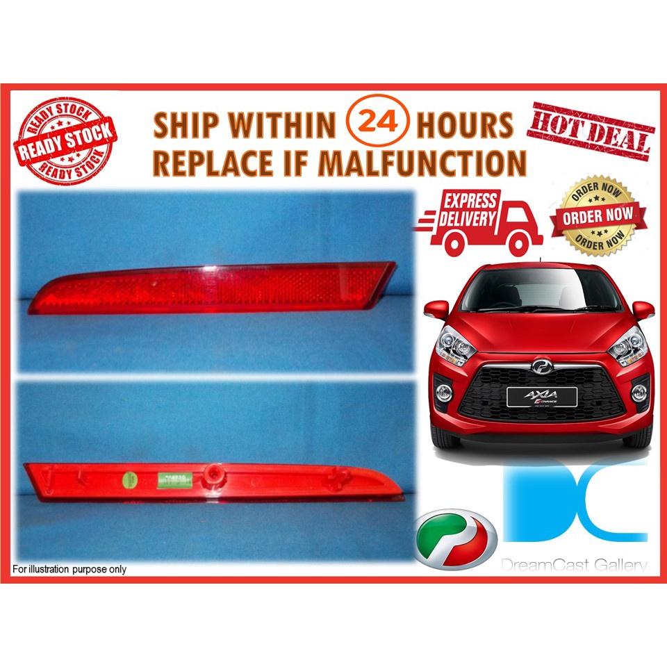 Perodua AXIA SE MyVi Icon Standard Model ALZA 2018 Rear Bumper