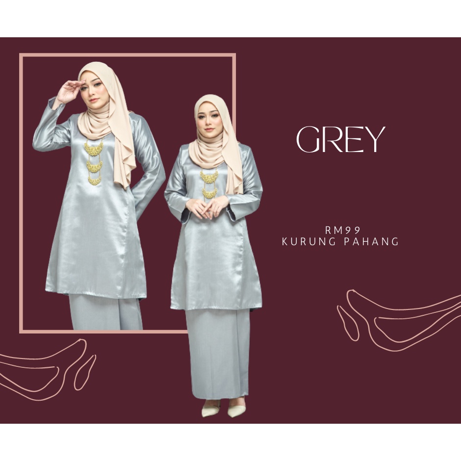 BAJU KURUNG PAHANG ADINDA SHANTUNG SILK Shopee Malaysia