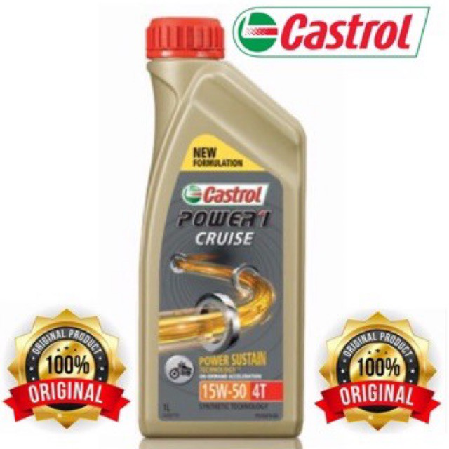 Power 1 Cruise 4T 15w 50 Khas Untuk Y15 RS150 100 Original Castrol