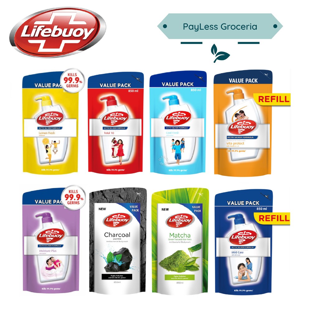 Lifebuoy Shower Gel Refill 850ml Shopee Malaysia