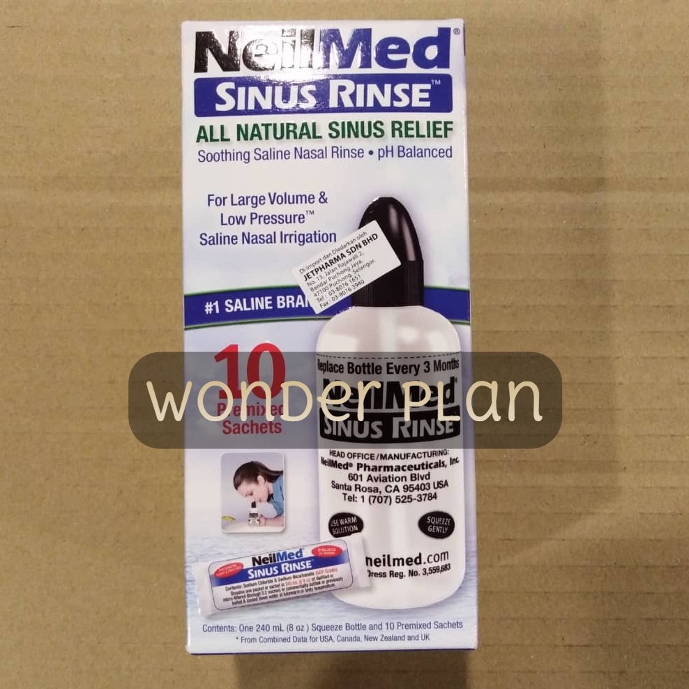 NeilMed Sinus Rinse Starter Kit 10 Premixed Sachets With Bottle