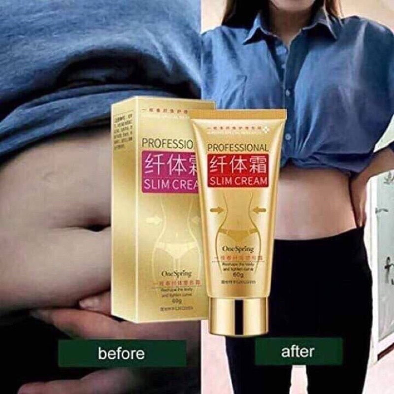 Slim Cream One Spring Slimming Cream Kuruskan Seluruh Badan Buang Lemak