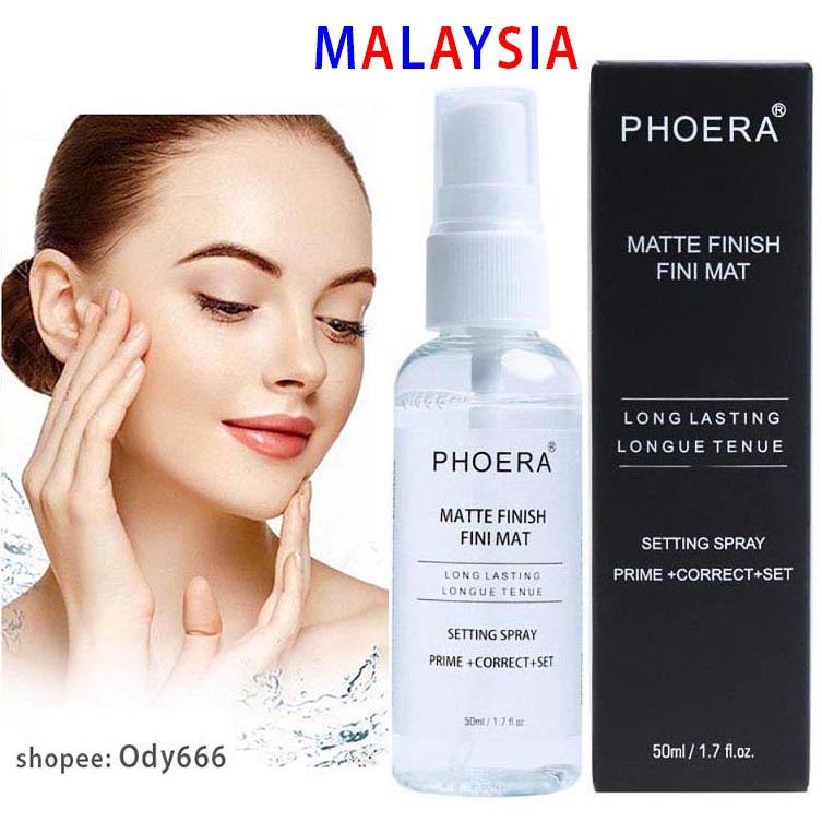 Ready Stock Phoera Setting Spray Mist Matte Makeup Finish Oil