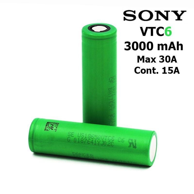 Genuine SONY VTC 6 18650 3000mAh 30A Rechargeable Li Ion Lithium Ion