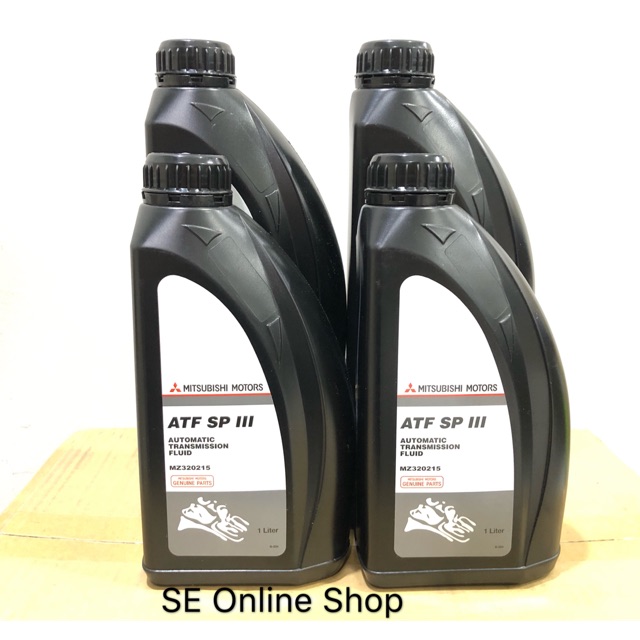 4Botol Mitsubishi ATF SP3 Transmission Fluid 1L Minyak Auto Gear Oil