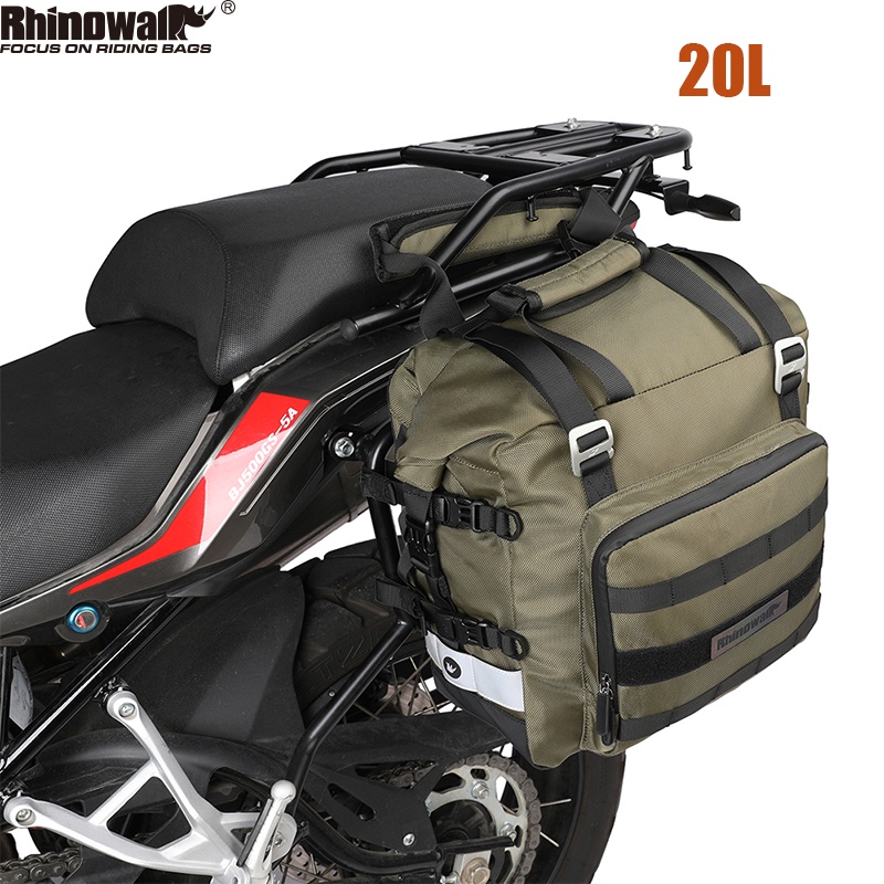 Rhinowalk 20L Motorcycle Saddle Bag Quick Release Waterproof