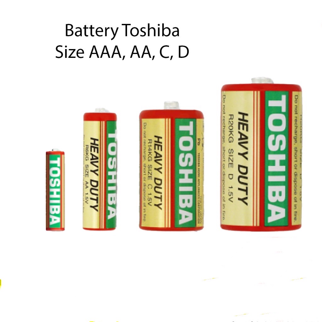 Toshiba Battery R Kg Sp C Heavy Duty Gp V Aa Size Pcs Aaa Size