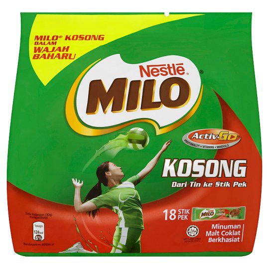 Nestlé Milo Activ Go Original Chocolate Malt Drink 18 Stick Packs x 30g