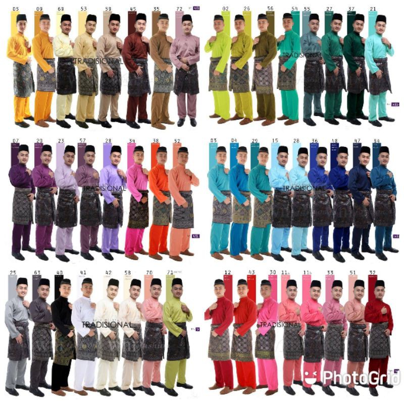 Baju Melayu Murah Tradisional Pesak Raya Wni Fashion Ss To Xl