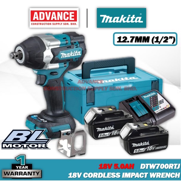 MAKITA DTW700Z DTW700RTJ 18V Cordless Impact Wrench 12 7MM 1 2