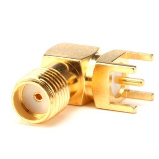 Rf Coaxial Connector Bnc Sma Female Socket Bulkhead Right Angle