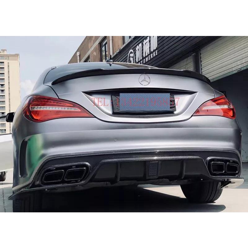 For Benz Cla W Cla Cla Carbon Fiber Rear Boot Wing