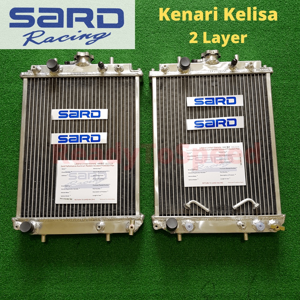 Sard Kenari Kelisa Sport Racing Radiator Aluminium Double Layer Rows