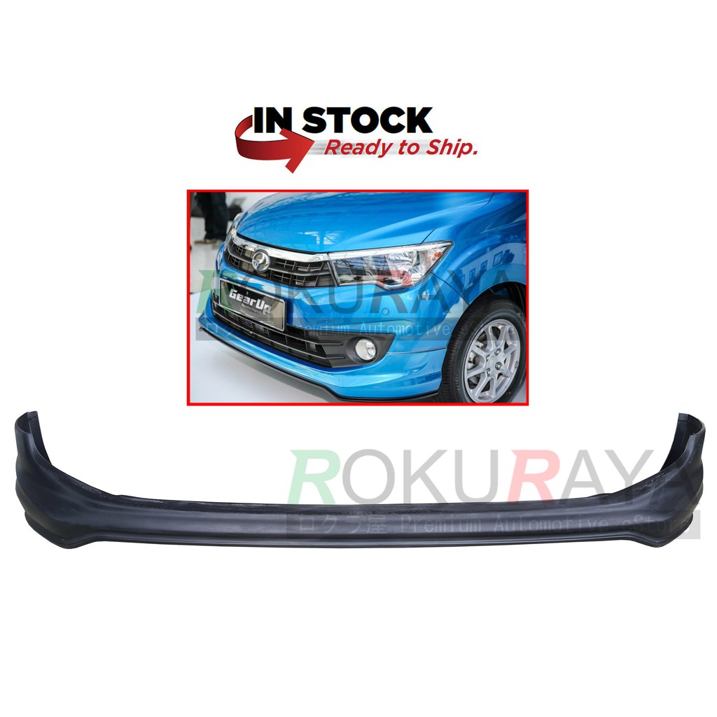 Perodua Bezza 2016 Gear Up Style Front Bumper Skirt Lip Spoiler