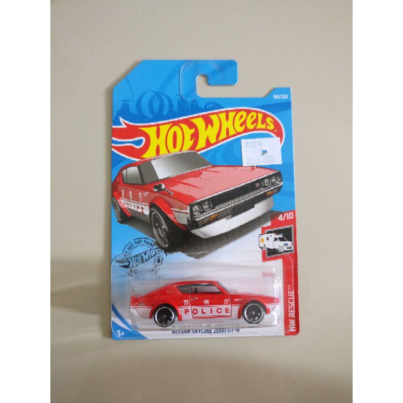 Hot Wheels Nissan Skyline Gt R Police Shopee Malaysia
