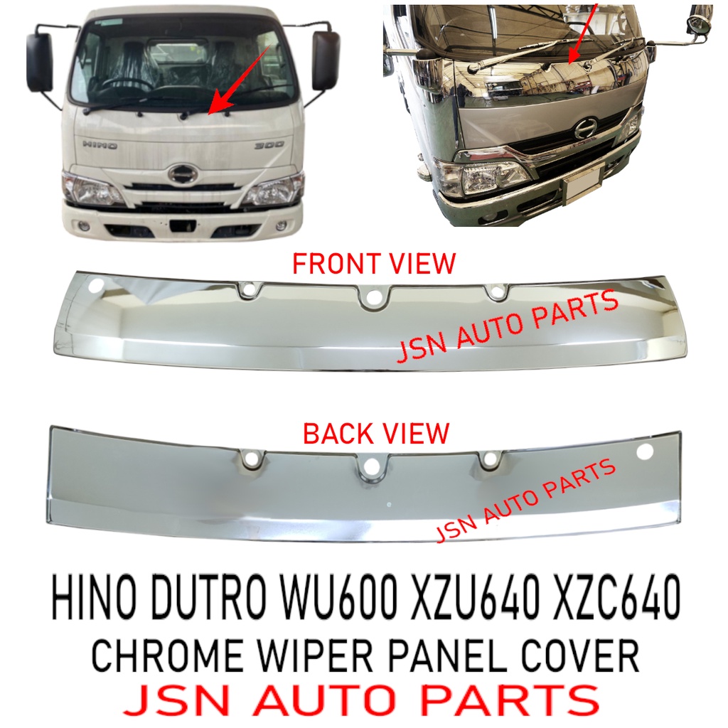 J S Chrome Wiper Panel Hino Dutro Wu Xzu Xzu Xzc Lorry