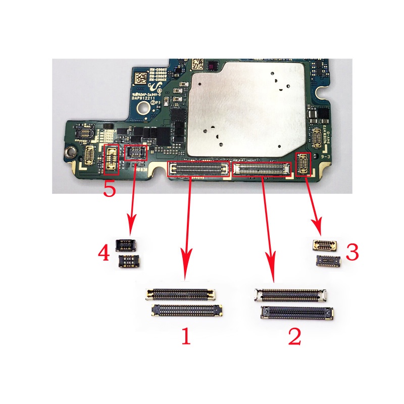 Lcd Fpc Plug Main Board Pcb Connector Mainboard Flex Connector Usb