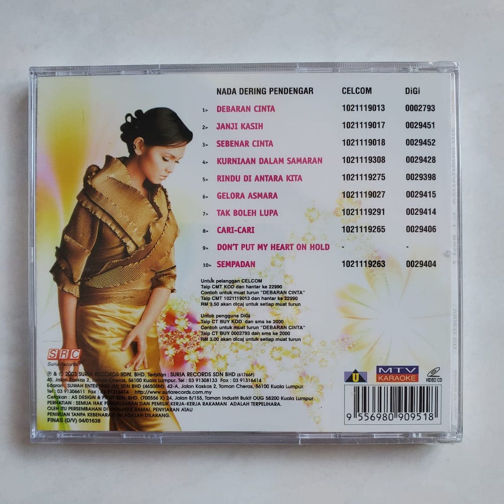 Siti Nurhaliza Koleksi CT Best MTV Karaoke VCD Vol 1 8 Shopee Malaysia