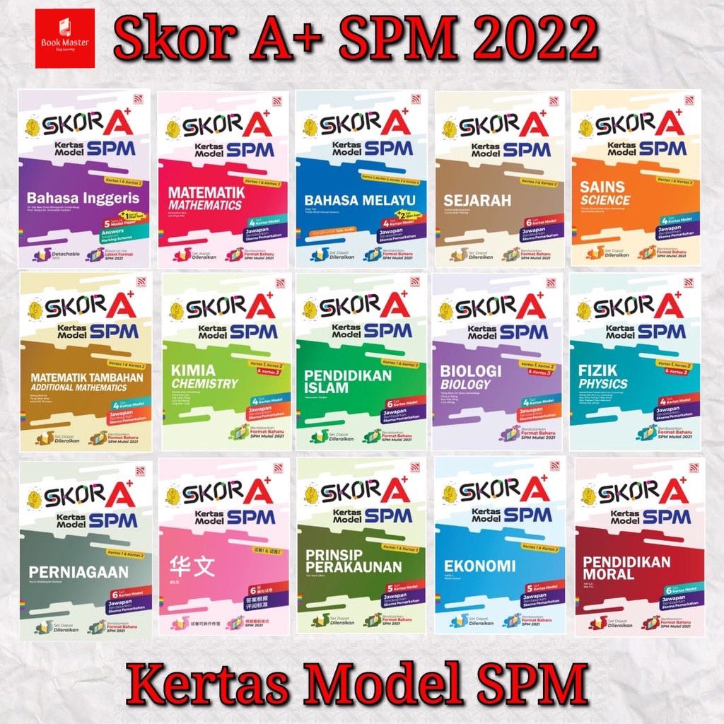 Kertas Model Skor A Spm Pelangi Shopee Malaysia