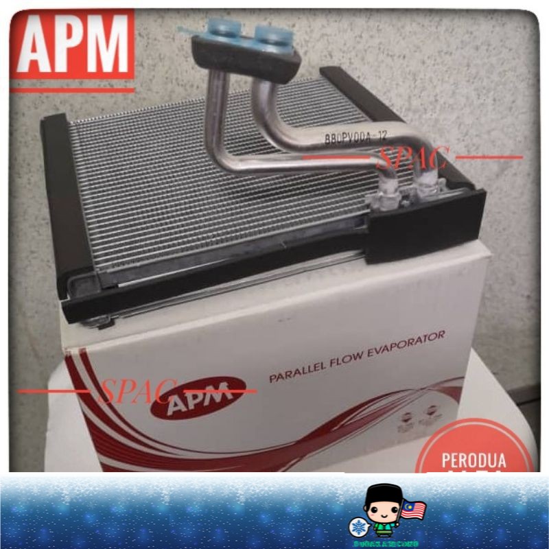 100 APM Cooling Coil Perodua Alza Myvi Lagi Best Brand APM BAC