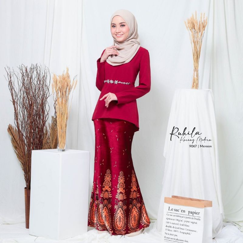 S Xl Ruhila Kurung Modern Baju Raya Baju Tunang Baju Nikah Kenduri