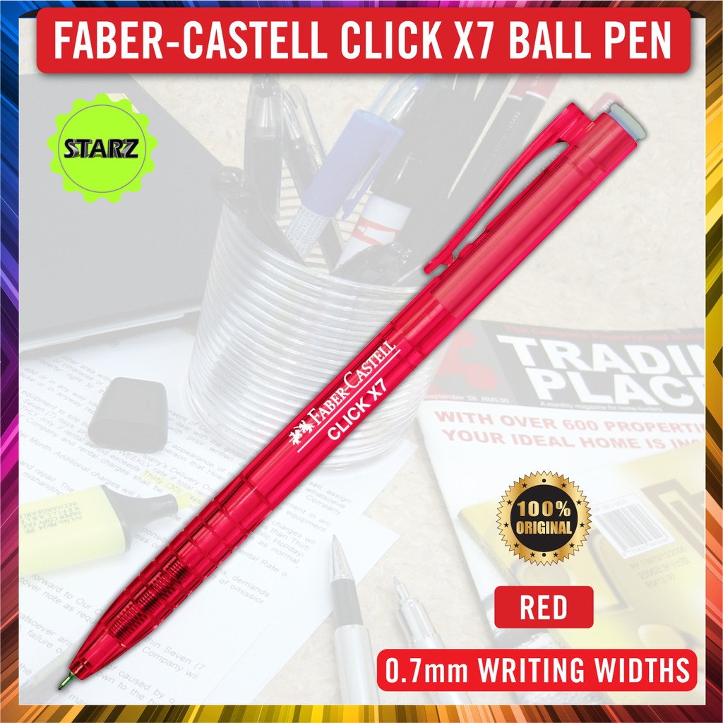 Faber Castell Click X Ball Pen Click X5 0 5mm 1425 Click X7 0 7mm