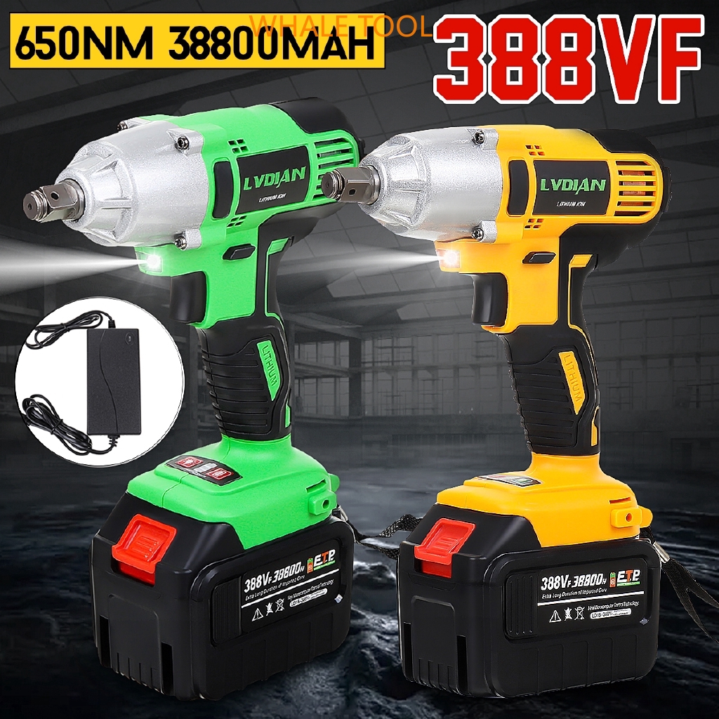 650Nm 388VF 588vf Cordless Impact Wrench 1 2 Li Ion Cordless Driver