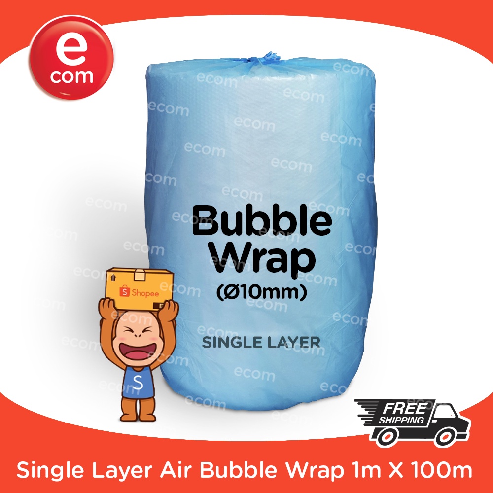 Air Bubble Wrap Single Double Layer M X M X Mm Black Bubble