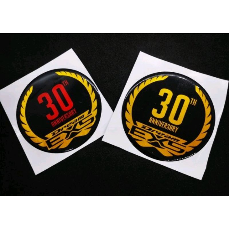 30TH ANNIVERSARY STICKER HONDA EX5 DREAM EMBLEM LOGO STICKER STIKER