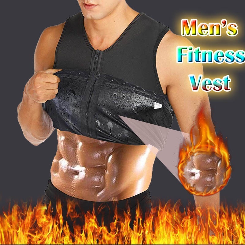 S Xl Sweat Sauna Body Shaper Men Slimming Vest Thermo Neoprene Trainer