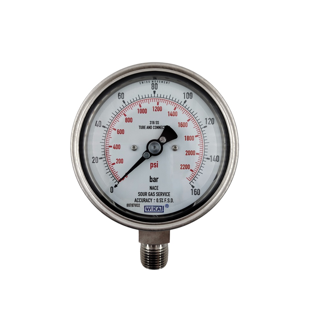 Original Wika Fully Stainless Steel Pressure Gauge