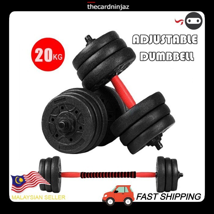 Tcngv Adjustable Dumbbell Set Kg Dumbell Bumper Rubber Coated Cm