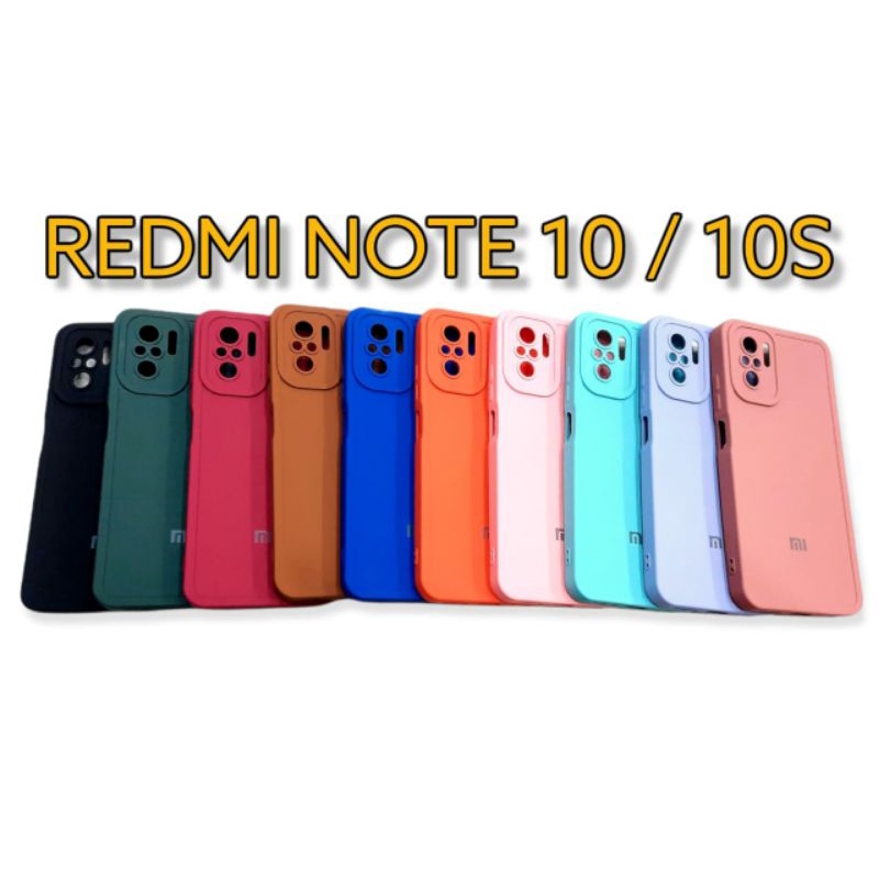 Silicone CASE MACARON LOGO For XIAOMI REDMI NOTE 10 NOTE 10S POCOPHONE