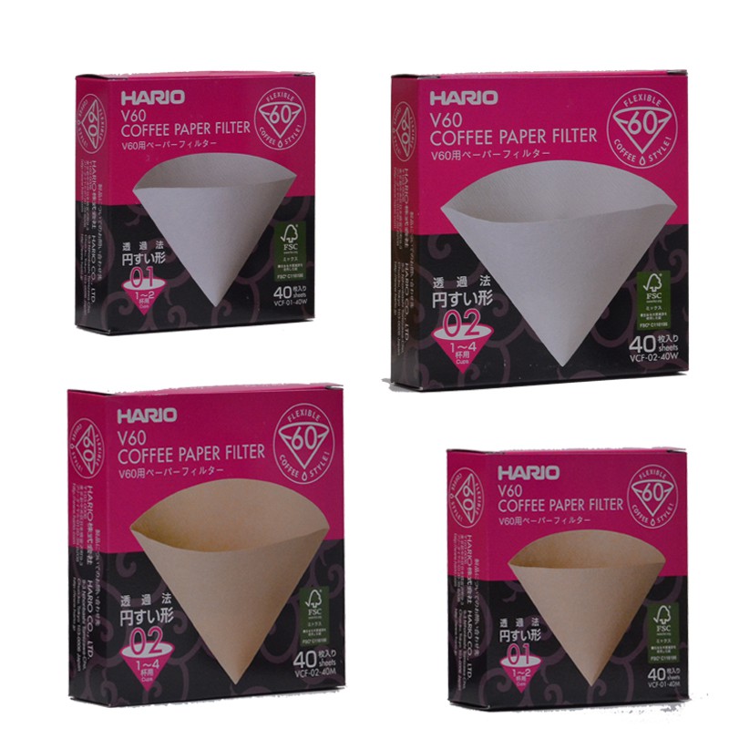 Hario V Filter Paper Misarashi White Vcf Pcs Shopee Malaysia