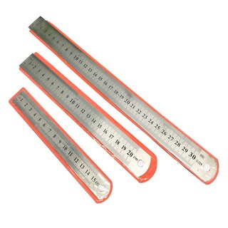 MKR Stainless Steel Double Sided Ruler 10cm 15cm 20cm 30cm 50cm