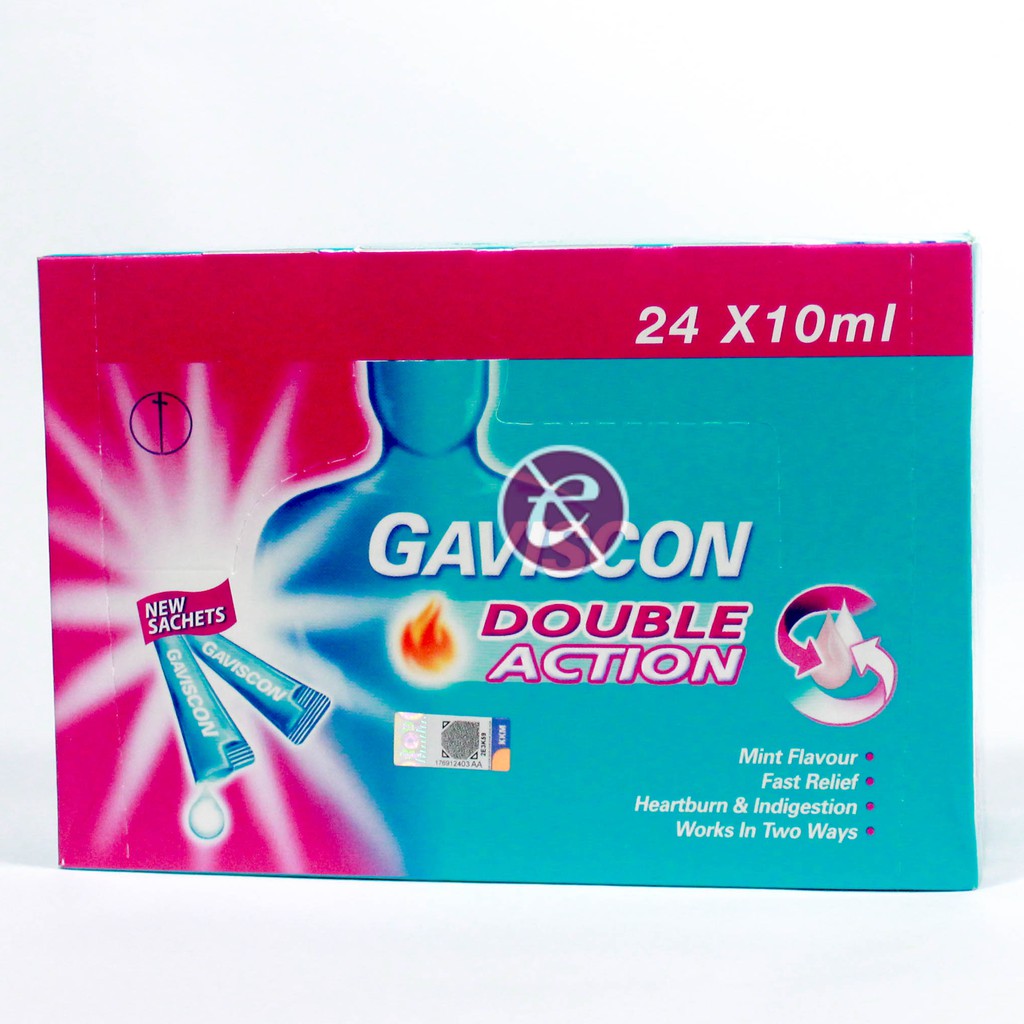 Gaviscon Double Action Liquid Sachet 10ml 24s Shopee Malaysia