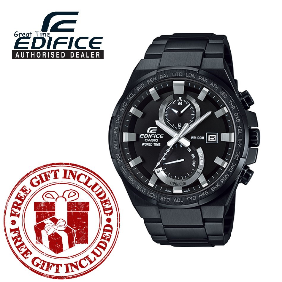 READY STOCK Official Marco Warranty CASIO Edifice EFR542BK 1A