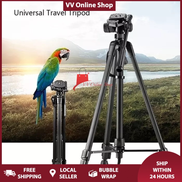 3366 Lightweight Aluminum Tripod Stand For Handphone Holder Mirrorless