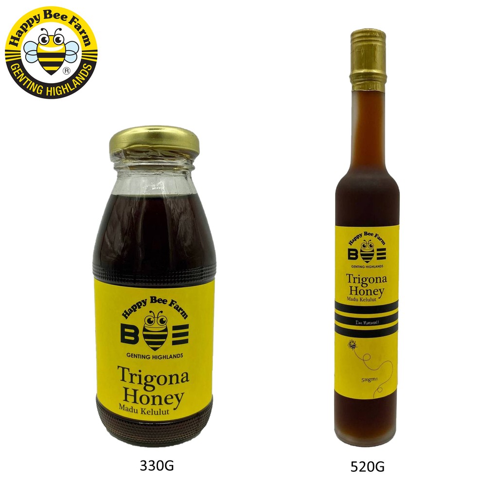 Happy Bee Farm TRIGONA HONEY MADU KELULUT 330G 520G READY STOCK