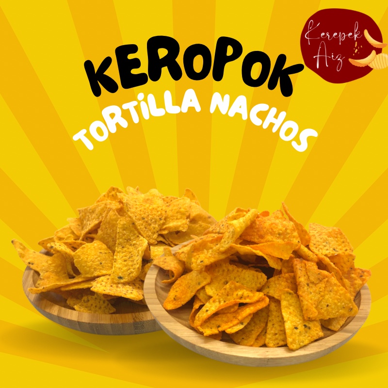 Keropok Nachos Tortilla Balado Bbq Cheese G Shopee Malaysia