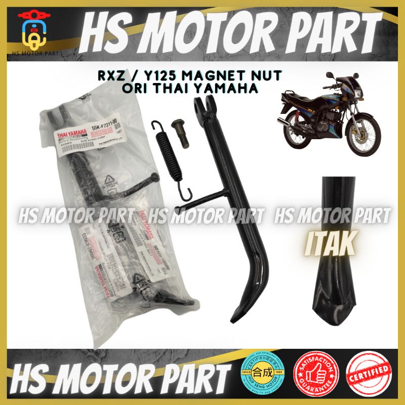 HSMOTORPART Rxz Mili Side Stand Set Ori Thai Yamaha Rxz Side Stand Kaki