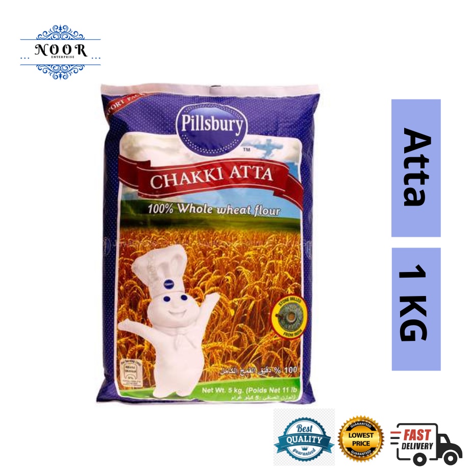 Pillsbury Chakki Atta Aata Whole Wheat Flour Tepung Atta Kg