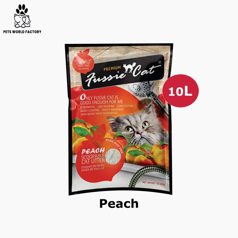 Fussie Cat Scented Cat Litter L Pasir Kucing L Peach Shopee